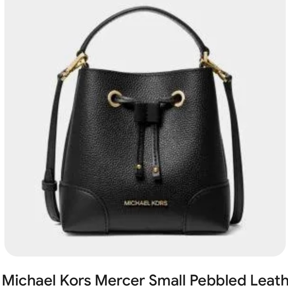 Michael Kors Black Pebbled Leather Bag